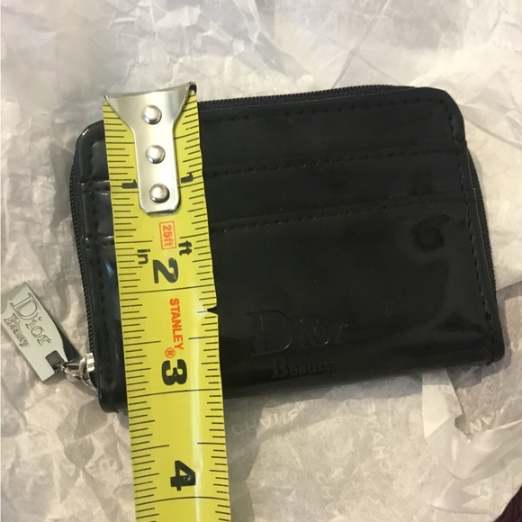 Authentic Vintage Dior Beauty (Gift With Purchase)Black Coin/Card Holder - Picture 9 of 10